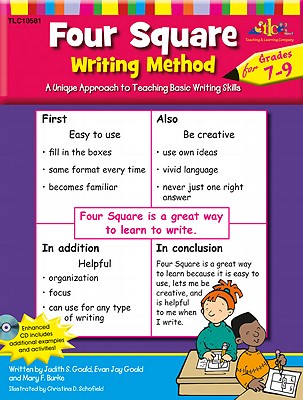 Four Square: Writing Method Grades 7-9 W/Enhanced CD: A Unique Approach to Teaching Basic Writing Skills Cover Image