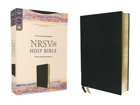 Nrsvue, Holy Bible, Leathersoft, Black, Comfort Print By Zondervan Cover Image