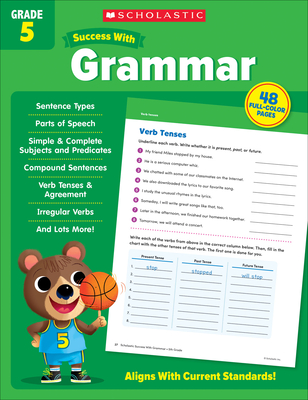Scholastic Success with Grammar Grade 5 Workbook Cover Image