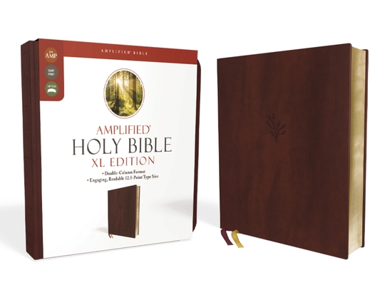 Amplified Holy Bible, XL Edition, Leathersoft, Burgundy By Zondervan Cover Image