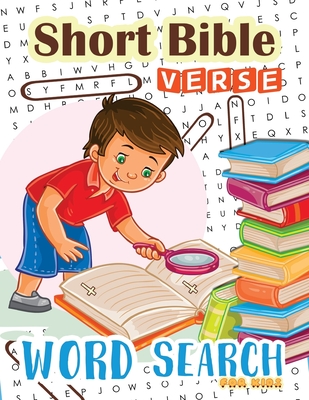 Word Search: Short Bible Verse for Kids: 48 Memory Short Bible Verse for Kids Ages 6-8 Cover Image