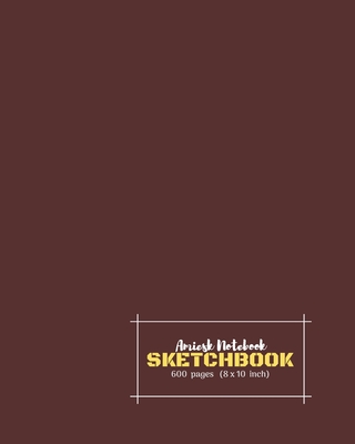 Amiesk Notebook - Sketch Book - 600 pages (8 x 10 inch) - Glossy Cover  (Paperback)