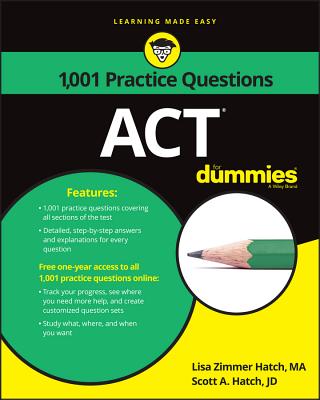 ACT: 1,001 Practice Questions for Dummies Cover Image