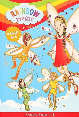 Rainbow Magic Rainbow Fairies: Books #1-4: Ruby the Red Fairy, Amber the Orange Fairy, Sunny the Yellow Fairy, Fern the Green Fairy By Daisy Meadows, Georgie Ripper (Illustrator) Cover Image