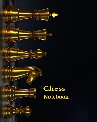 Chess Notes for My Next Move Checked Notebook : 6x9 inch daily bullet notes  on checkered design creamy colored pages with classic chess board design