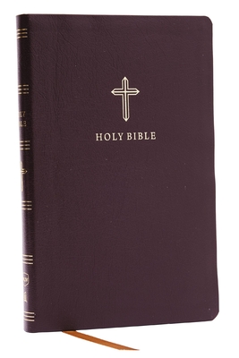NKJV Holy Bible, Ultra Thinline, Burgundy Bonded Leather, Red Letter, Comfort Print By Thomas Nelson Cover Image