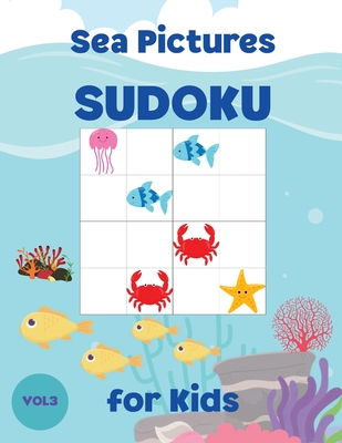 sea pictures sudoku for kids 30 easy sudoku puzzles for kids and beginners 4x4 with solutions large print paperback the elliott bay book company