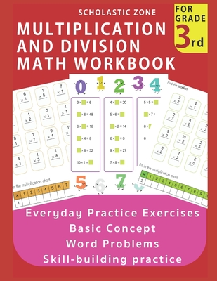 Multiplication And Division Math Workbook For 3rd Grade Everyday Practice Exercises Basic Concept Word Problem Skill Building Practice Math Color Paperback Mcnally Jackson Books