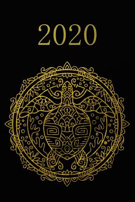 2020: Schwarz Gold Mandala Kalender - Wochenplaner - Zielsetzung - Zeitmanagement - Produktivität - Terminplaner - Terminkal Cover Image