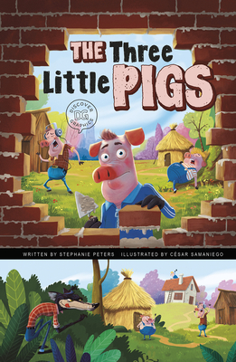 The Three Little Pigs: A Discover Graphics Fairy Tale By Stephanie True Peters, César Samaniego (Illustrator) Cover Image