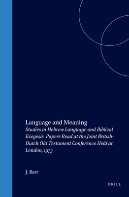 Cover for Language and Meaning