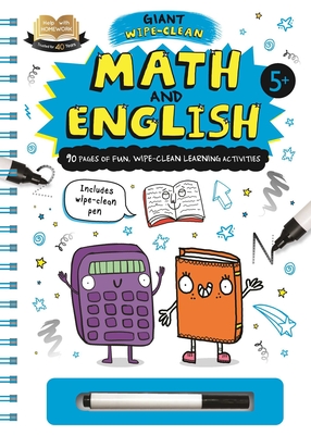 Help with Homework: Math & English: Giant Wipe-clean Workbook for 5+ Year-Olds By IglooBooks, Katie Abey (Illustrator) Cover Image