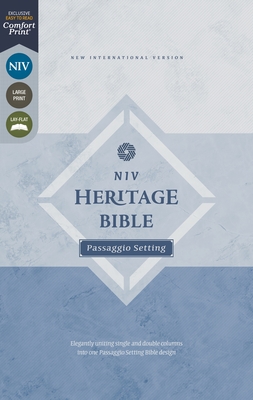 Niv, Heritage Bible, Passaggio Setting, Leathersoft, Brown, Comfort Print: Elegantly Uniting Single and Double Columns Into One Passaggio Setting Bibl