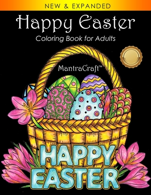 Happy Easter: Coloring Book for Adults Cover Image