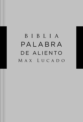 NVI Santa Biblia, Lucado, Palabra de Aliento, Tapa Dura, Gris, Interior a DOS Colores Cover Image