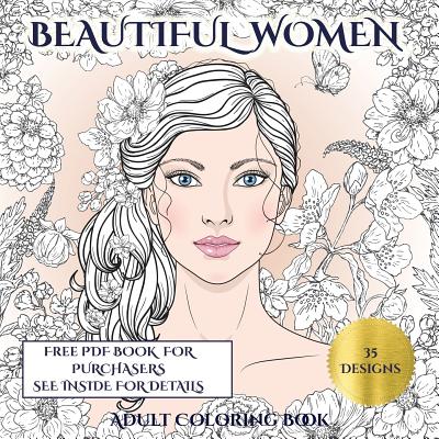 adult coloring book beautiful women an adult coloring
