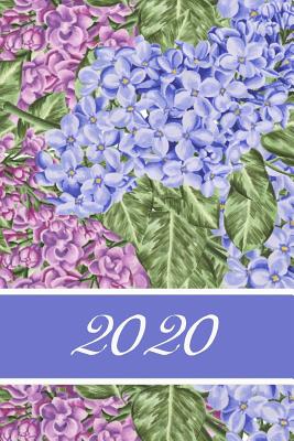 2020: Agenda semainier 2020 - Calendrier des semaines 2020 - Turquoise pointillé - Fleurs Lilas Cover Image