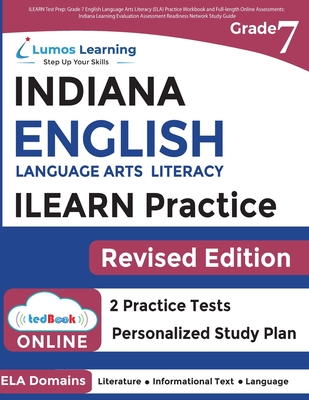 ILEARN Test Prep: Indiana Learning Evaluation Assessment Readiness Network Study Guide Cover Image
