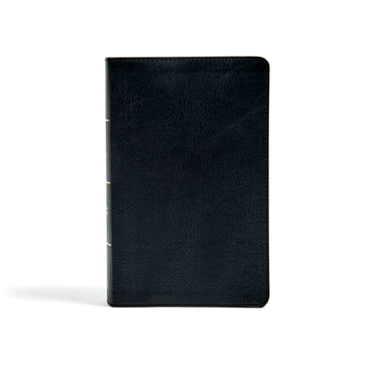 CSB Single-Column Personal Size Bible, Black LeatherTouch By CSB Bibles by Holman Cover Image