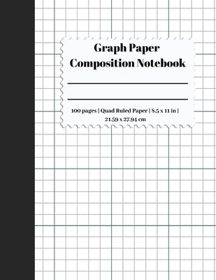 Graph Paper Composition Notebook: 5 Squares Per Inch / Graph Paper Quad Rule 5x5 / 8.5 x 11 / Bound Comp Notebook By Hs Publishing Cover Image