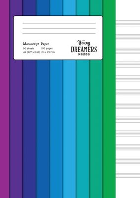 Manuscript Paper: Colour Spectrum A4 Blank Sheet Music Notebook Cover Image