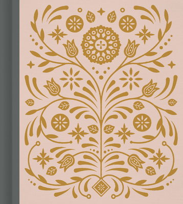 ESV Journaling Study Bible (Cloth Over Board, Blush/Ochre, Floral Design)  Cover Image