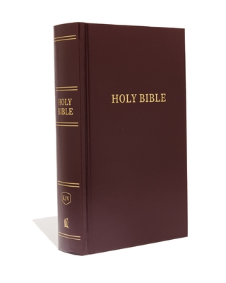 KJV, Pew Bible, Large Print, Hardcover, Burgundy, Red Letter Edition Cover Image