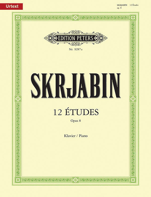 12 Études Op. 8 for Piano (Edition Peters) Cover Image