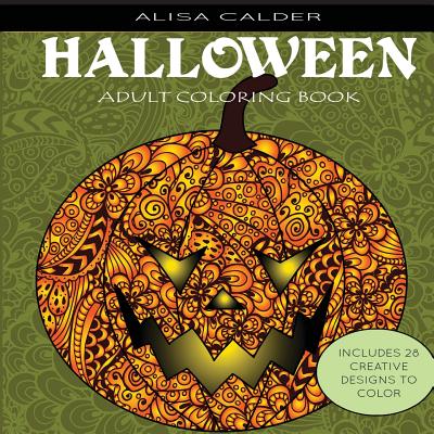 Adult Coloring Books: Halloween Designs Cover Image
