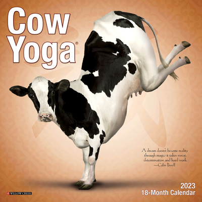 Cow Yoga 2023 Mini Wall Calendar By Willow Creek Press Cover Image