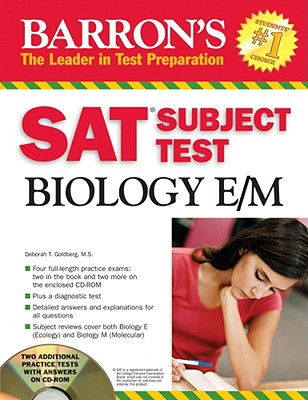 Barron's SAT Subject Test Biology E/M with CD-ROM Cover Image
