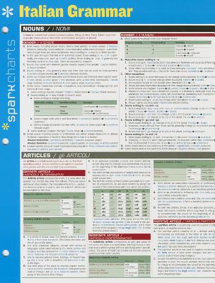 Italian Grammar Sparkcharts: Volume 31 By Sparknotes Cover Image