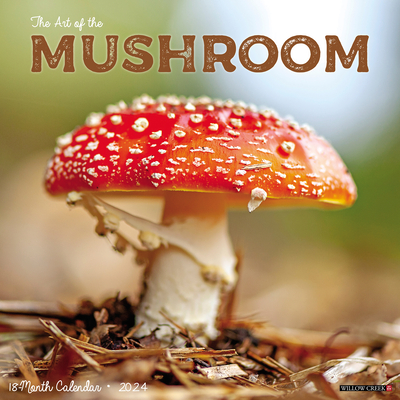 Mushroom (the Art of The) 2024 12 X 12 Wall Calendar By Willow Creek Press Cover Image