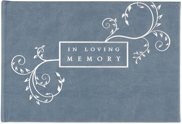 Guest Book in Loving Memory Blue Cover Image