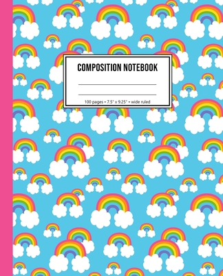 Composition Notebook: Rainbow Cloud Notebook For Girls Cover Image