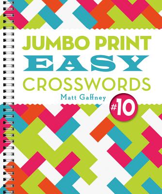 Cover for Jumbo Print Easy Crosswords #10 (Large Print Crosswords)