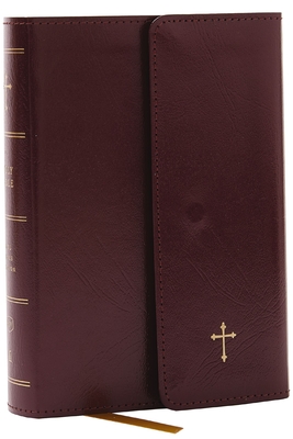 KJV Compact Bible W/ 43,000 Cross References, Burgundy Leatherflex with Flap, Red Letter, Comfort Print: Holy Bible, King James Version: Holy Bible, K By Thomas Nelson Cover Image