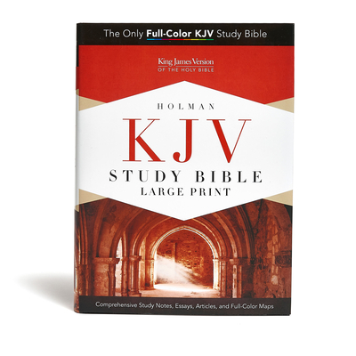 KJV Study Bible Large Print Edition, Hardcover By Holman Bible Publishers (Editor) Cover Image