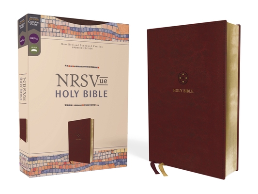 Nrsvue, Holy Bible, Leathersoft, Burgundy, Comfort Print Cover Image