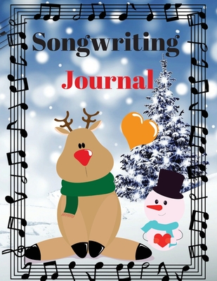 Songwriting Journal: Cute Music Composition Manuscript Paper for Little Musicians and Music Lovers Note and Lyrics writing Staff Paper Larg Cover Image
