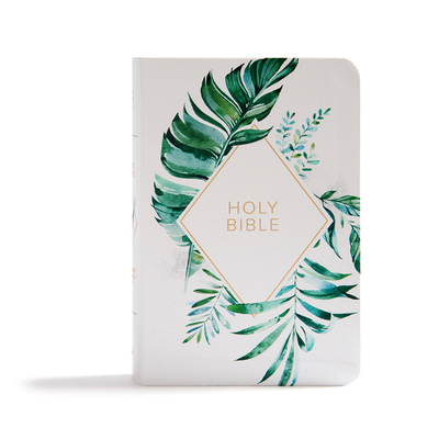 Cover for KJV On-the-Go Bible, White Floral Textured LeatherTouch
