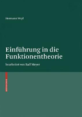 Einführung in Die Funktionentheorie Cover Image