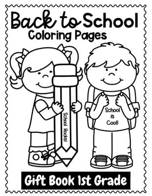 first day of school coloring page first grade
