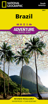 Brazil Map (National Geographic Adventure Map #3401) Cover Image