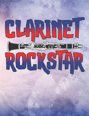 Clarinet Rockstar: Wide Ruled Composition Notebook Cover Image