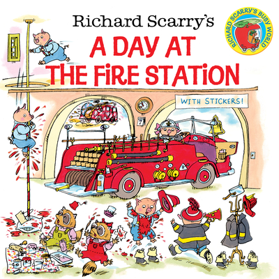 Richard Scarry's A Day at the Fire Station (Pictureback(R)) Cover Image