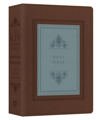 The KJV Study Bible - Large Print - Indexed [Teal Inlay] (King James Bible) By Christopher D. Hudson Cover Image