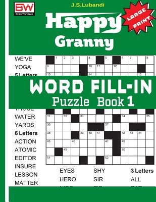 Happy Granny WORD FILL-IN Puzzle Book 1
