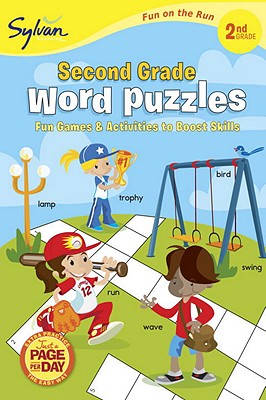 2nd Grade Word Puzzles (Sylvan Fun on the Run Series) (Sylvan Fun on the Run Series, Language Arts) Cover Image