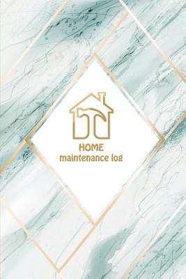 HOME Maintenance log: Green marble cover Home Maintenance Log diary for a template to keep track of renovation repairs and service for Home, By David Bunch Cover Image